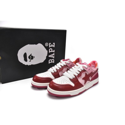 PKGoden A Bathing Ape Bape Sta Low Green Hills White Red,1G70-109-0028