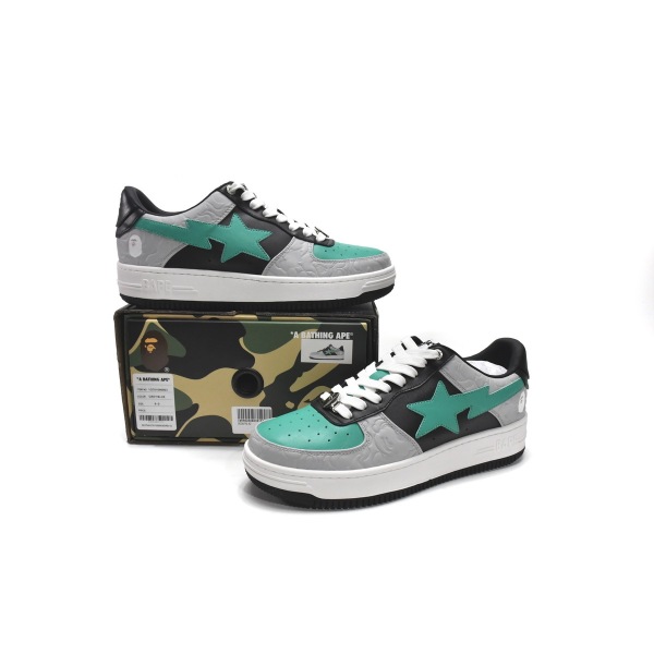 PKGoden A Bathing Ape Bape Sta Low White Green Black,1G70-109-0003