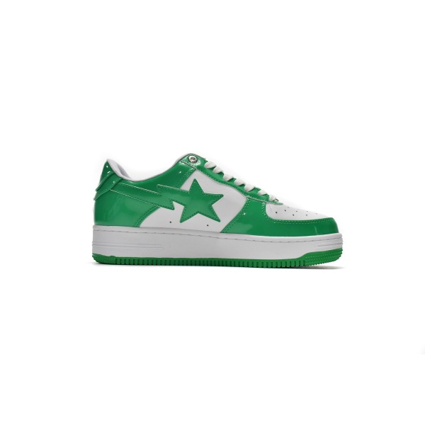 BMLin A Bathing Ape Bape Sta Low White Green 1H70-191-001