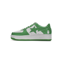 BMLin A Bathing Ape Bape Sta Low White Green 1H70-191-001