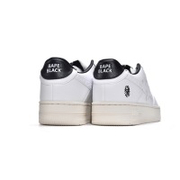 BMLin A Bathing Ape Bape Sta Low White Black 1H70-191-022