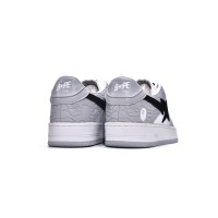 BMLin A Bathing Ape Bape Sta Low White Grey   1H70-191-002