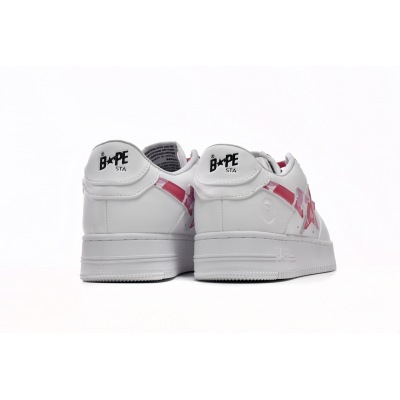 BMLin A Bathing Ape Bape Sta Low White Red Camouflage 1H20-191-045