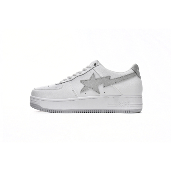 BMLin A Bathing Ape Bape Sta Low White Grey,1H73-191-921