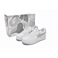 BMLin A Bathing Ape Bape Sta Low White Grey,1H73-191-921