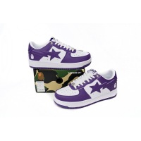 BMLin A Bathing Ape Bape Sta Low White Purple,1170-0191-007