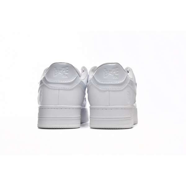 BMLin A Bathing Ape Bape Sta Low White  1H70-191-006