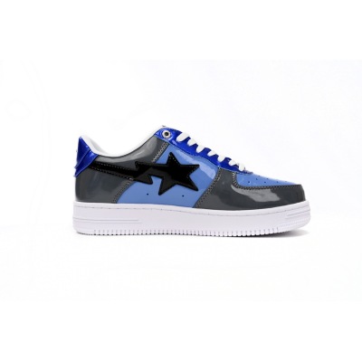 BMLin A Bathing Ape Bape Sta Low Lnk Blue Mirror Surface,1H20 191 046