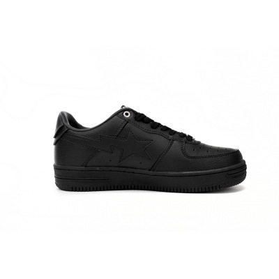 BMLin A Bathing Ape Bape Sta Low Black,1J30 -191- 013