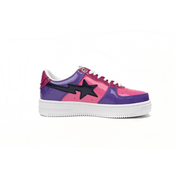 BMLin A Bathing Ape Bape Sta Low Purple Mirror Surface,1H20 191 046