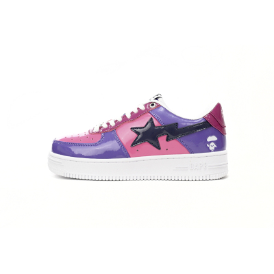 BMLin A Bathing Ape Bape Sta Low Purple Mirror Surface,1H20 191 046