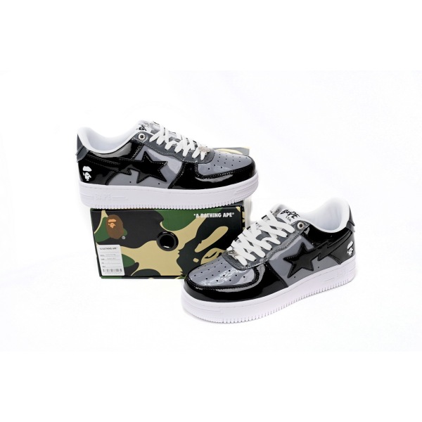 BMLin A Bathing Ape Bape Sta Low Black Grey Baolan,1H20 191 046