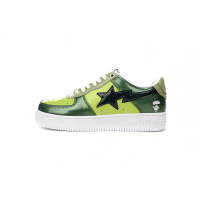 BMLin A Bathing Ape Bape Sta Low Black Green Mirror Surface,1H20 190 046