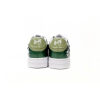 BMLin A Bathing Ape Bape Sta Low Black Green Mirror Surface,1H20 190 046