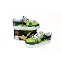 BMLin A Bathing Ape Bape Sta Low Black Green Mirror Surface,1H20 190 046