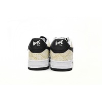 BMLin A Bathing Ape Bape Sta Low White Snake Skin Pattern,1I80 191 009