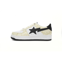 BMLin A Bathing Ape Bape Sta Low White Snake Skin Pattern,1I80 191 009