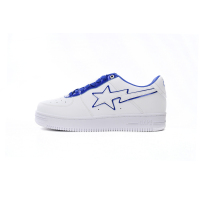 BMLIN A Bathing Ape Bape Sta Low White and Blue Border,1J30-191-017