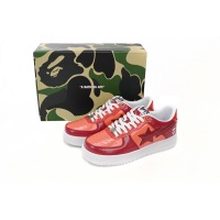 BMLIN A Bathing Ape Bape Sta Low White Dark Red Mirror Surface,1H20 191 046