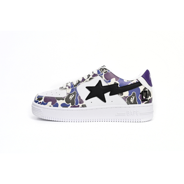 BMLIN A Bathing Ape Bape Sta Low White Purple Color Spray,1J22 291 004