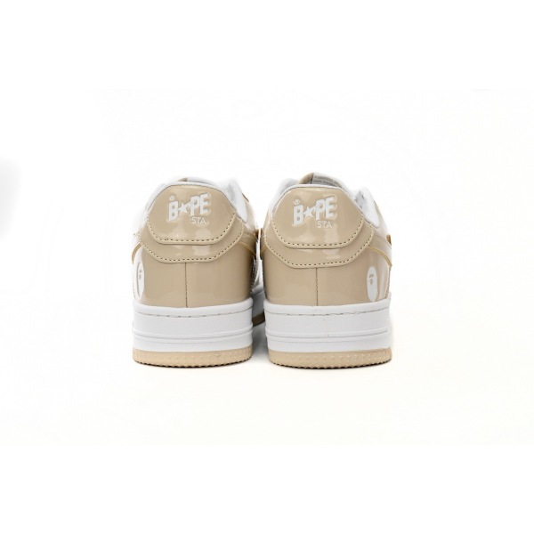 BMLIN A Bathing Ape Bape Sta Low White Brown Mirror Surface,1170 191 022