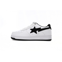 BMLIN A Bathing Ape Bape Sta Low White And Black Tick,1173-191-912