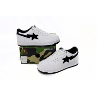 BMLIN A Bathing Ape Bape Sta Low White And Black Tick,1173-191-912