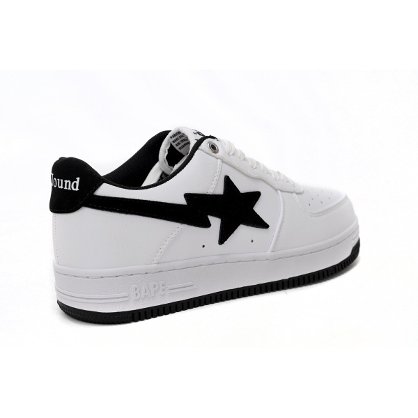 BMLIN A Bathing Ape Bape Sta Low White And Black Tick,1173-191-912