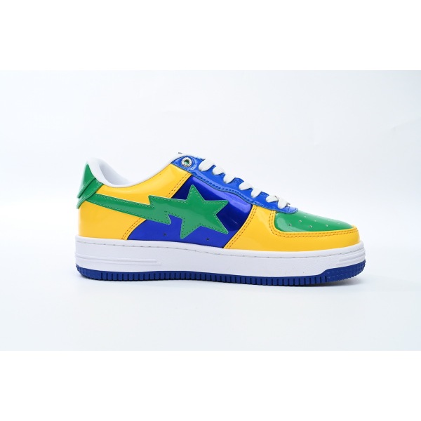 BMLIN A Bathing Ape Bape Sta Low Black Yellow Green Orchid,1180 191 004