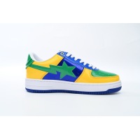 BMLIN A Bathing Ape Bape Sta Low Black Yellow Green Orchid,1180 191 004