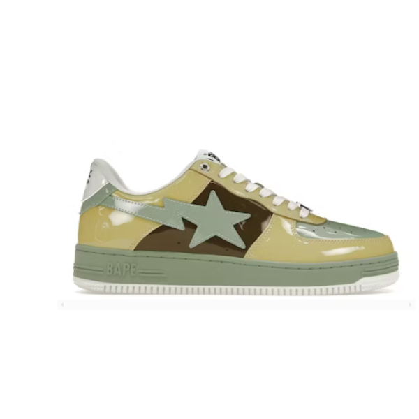 PKGoden A Bathing Ape Bape Sta Nostalgic Yellow Green