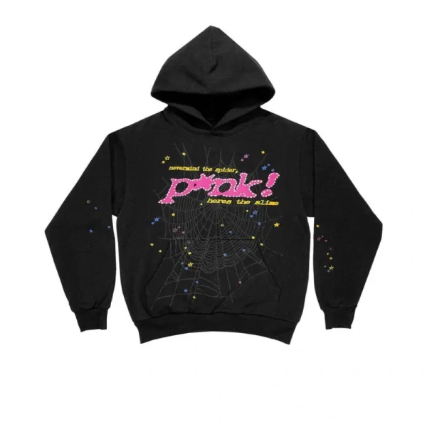 SP5DER Young Thug Black Punk Hoodie