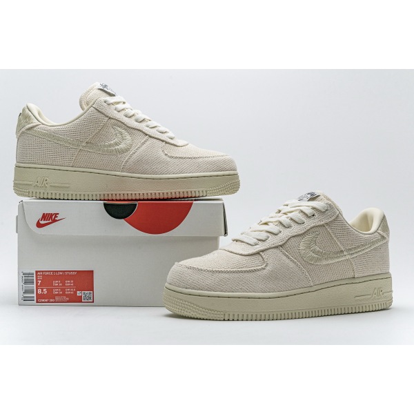 PK GOD Air Force 1 Low Stussy Fossil