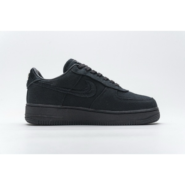 PK GOD Air Force 1 Low Stussy Black