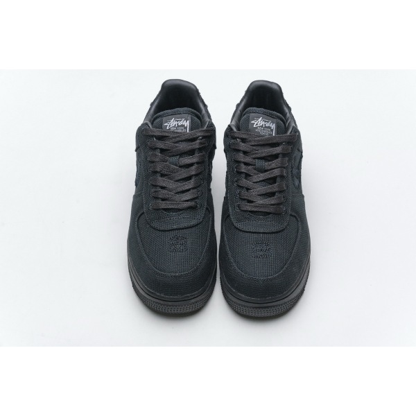 PK GOD Air Force 1 Low Stussy Black