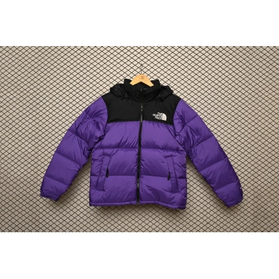 clothes - LJR The North Face Splicing White And Pur Ple 01