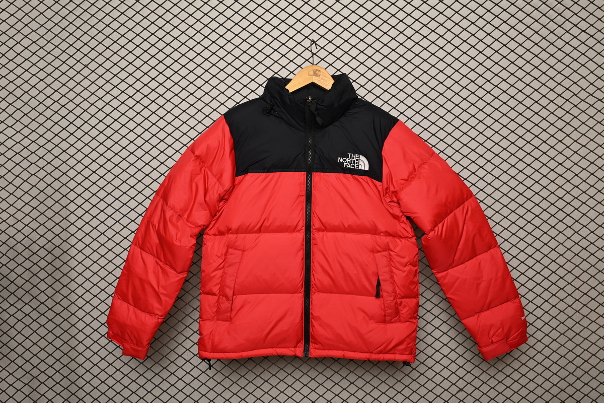 clothes - LJR The North Face Splicing White And Red