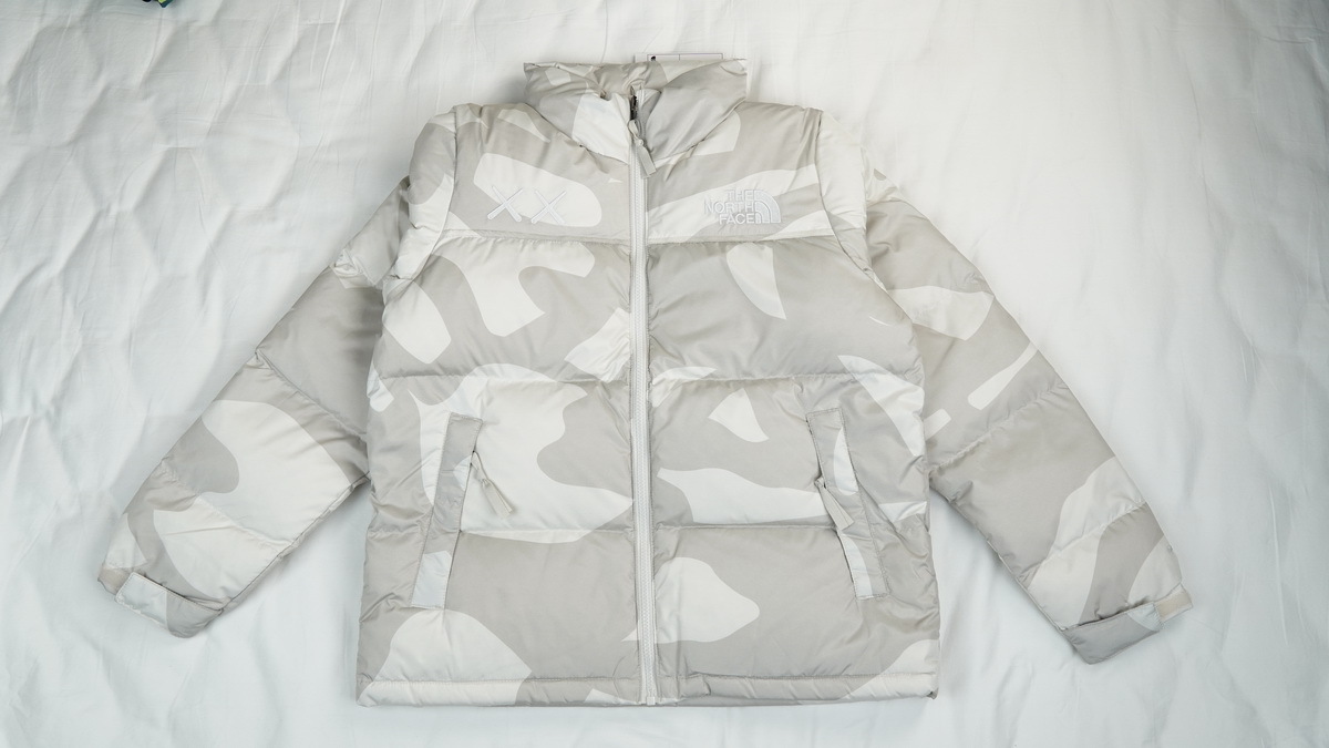 clothes - LJR The North Face x KAWS Retro 1996 Nuptse Jacket Moonlight Ivory