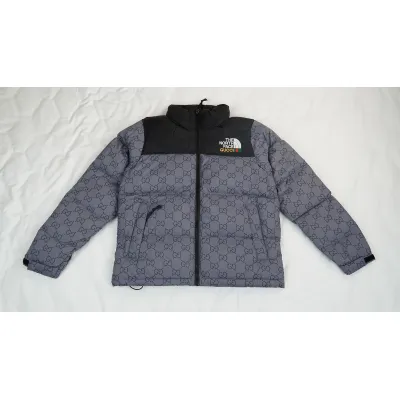 clothes - LJR The North Face Splicing White And Grey 01