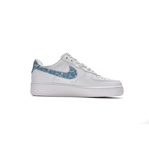OG Air Force 1 Low '07 Essential White Worn Blue Paisley , DH4406-100