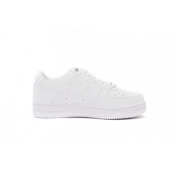 {20$ OFF, Litmited Time} OG A Bathing Bapesta Sta Low M2 White Leather