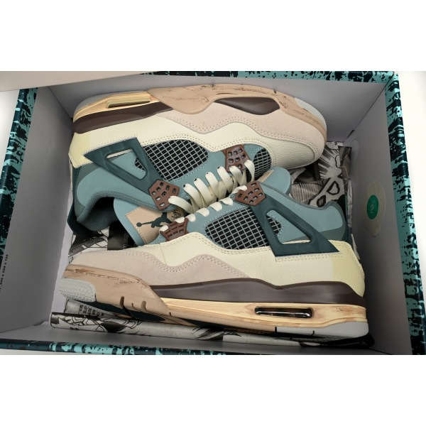 OG KNCW KNCW x Air Jordan 4 Retro Blue Grey Brown