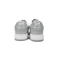 Special Sale A Bathing Ape Bape Sta Low White Grey Rao Noodles 1170-191-021