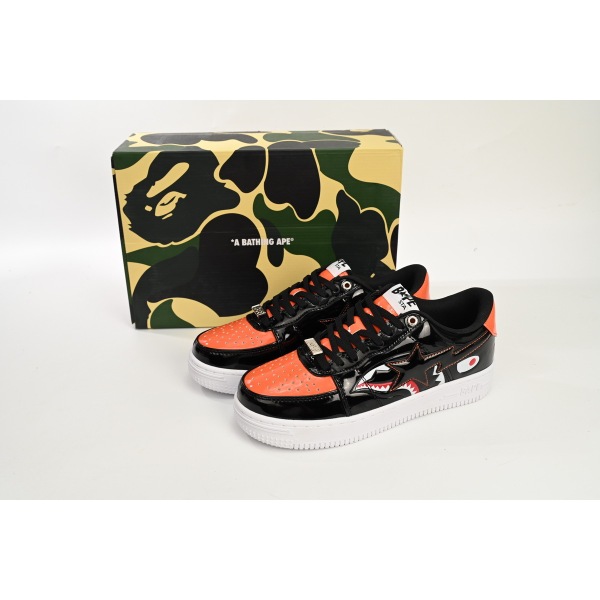 Special Sale A Bathing Ape Bape Sta Low  Orange Shark 1H30-191-005