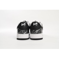 Special Sale A Bathing Ape Bape Sta Low Black Black Snake Skin 1180 191 009