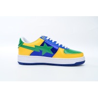 Special Sale A Bathing Ape Bape Sta Low Black Yellow Green Orchid 1180 191 004