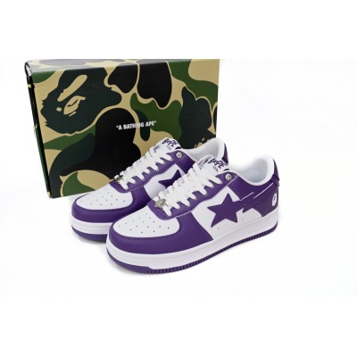 Special Sale A Bathing Ape Bape Sta Low White Purple 1170 0191 007