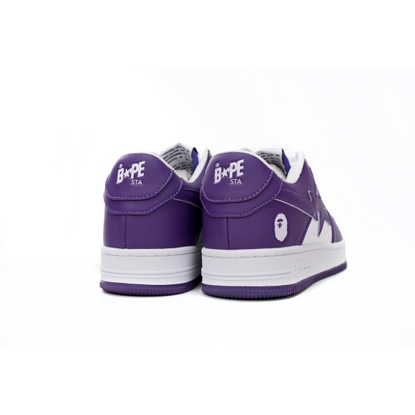 Special Sale A Bathing Ape Bape Sta Low White Purple 1170 0191 007