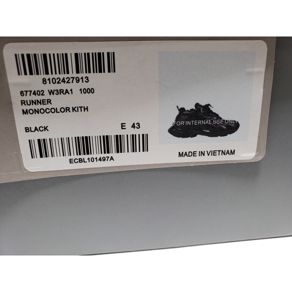 PKGoden Balenciaga 7th Runner Black 656065W3RA11000 / 677403W3RB11000