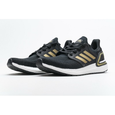 Adidas Ultra Boost 20 Black Gold White EE4393